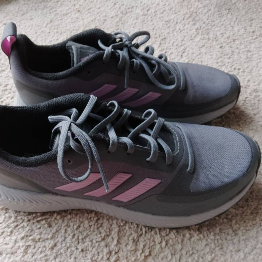 Size 8 - Adidas Runfalcon 2.0 TR Grey Cherry Metallic Running Shoes FZ358